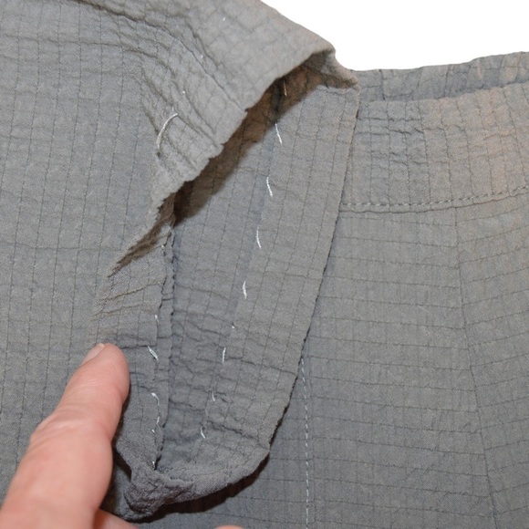 HABITAT Style 20690 Pucker Cotton Pull On Pants, Gray/Moss - Size Small Petite - Picture 7 of 9